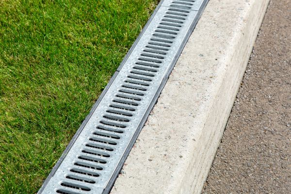 Courtyard Drain Installation in Oshkosh